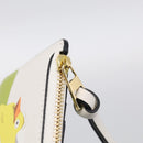 LOEWE x Studio Ghibli Mr. Otori Coin Purse Leather Beige Gold Auth 212486SAM-15