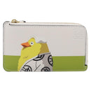 LOEWE x Studio Ghibli Mr. Otori Coin Purse Leather Beige Gold Auth 212486SAM-2