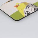 LOEWE x Studio Ghibli Mr. Otori Coin Purse Leather Beige Gold Auth 212486SAM-9