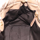 Miu Miu Hand Bag Leather 2way Beige Gold Auth 212492M-20