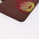 LOEWE x Studio Ghibli Calcifer Coin Purse Leather Brown Gold Auth 212494A-10