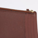 LOEWE x Studio Ghibli Calcifer Coin Purse Leather Brown Gold Auth 212494A-4
