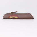 LOEWE x Studio Ghibli Calcifer Coin Purse Leather Brown Gold Auth 212494A-9