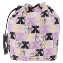 Miu Miu Pouch Canvas Pink Silver Auth 212496A-2