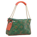 LOUIS VUITTON Bonbon Richard Prince Pochette Bag Green M95748 LV Auth 212498-1