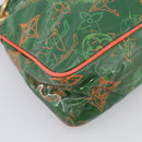 LOUIS VUITTON Bonbon Richard Prince Pochette Bag Green M95748 LV Auth 212498-11