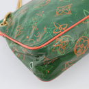 LOUIS VUITTON Bonbon Richard Prince Pochette Bag Green M95748 LV Auth 212498-13