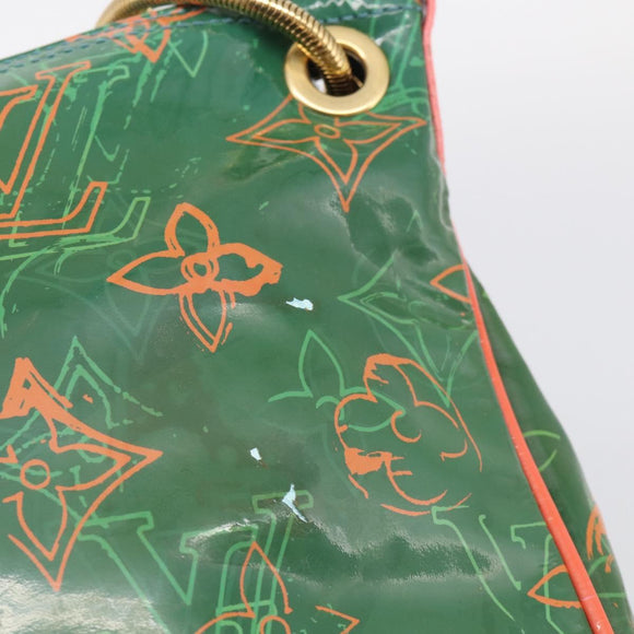 LOUIS VUITTON Bonbon Richard Prince Pochette Bag Green M95748 LV Auth 212498