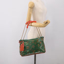 LOUIS VUITTON Bonbon Richard Prince Pochette Bag Green M95748 LV Auth 212498-23