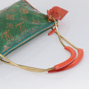 LOUIS VUITTON Bonbon Richard Prince Pochette Bag Green M95748 LV Auth 212498-7