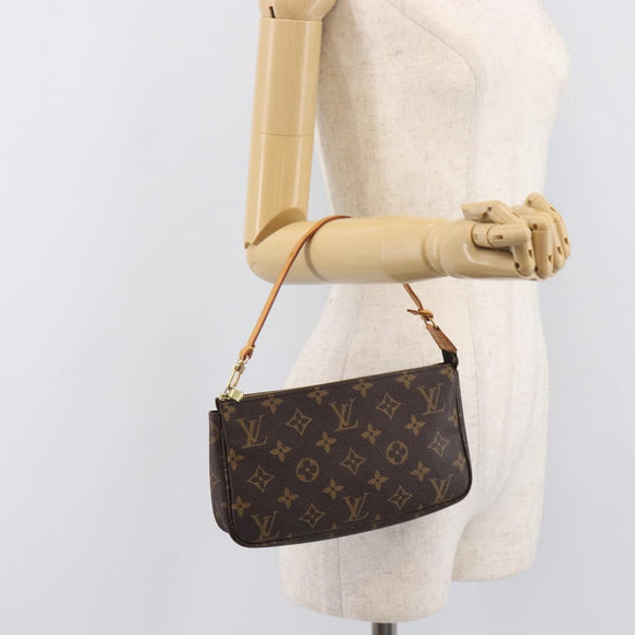 LOUIS VUITTON Monogram Pochette Accessoires Pouch M51980 LV Auth 212500