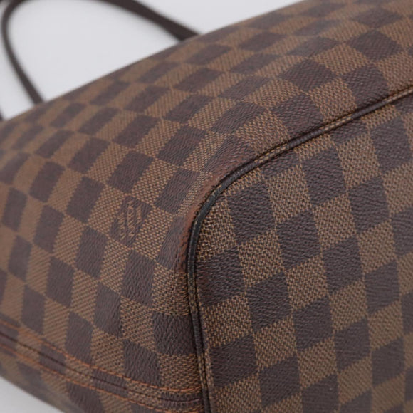 LOUIS VUITTON Damier Ebene Neverfull MM Tote Bag N51105 LV Auth 212501V