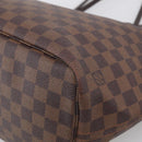 LOUIS VUITTON Damier Ebene Neverfull MM Tote Bag N51105 LV Auth 212501V-12