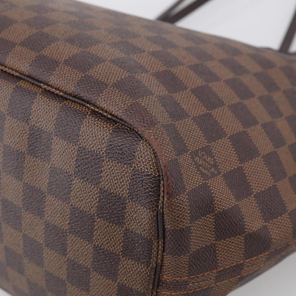 LOUIS VUITTON Damier Ebene Neverfull MM Tote Bag N51105 LV Auth 212501V