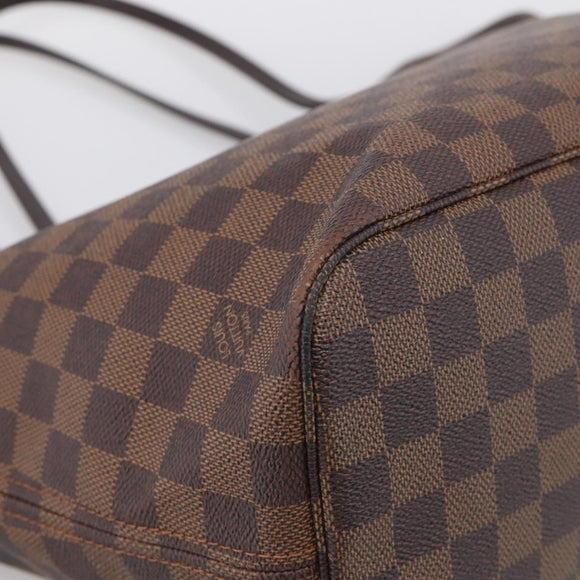 LOUIS VUITTON Damier Ebene Neverfull MM Tote Bag N51105 LV Auth 212501V