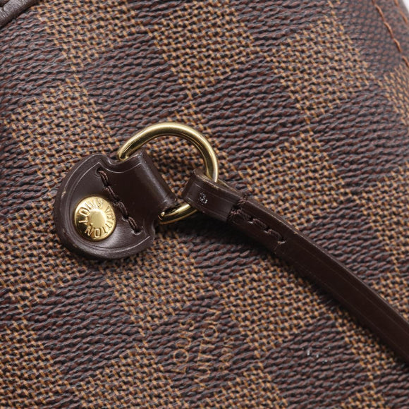 LOUIS VUITTON Damier Ebene Neverfull MM Tote Bag N51105 LV Auth 212501V