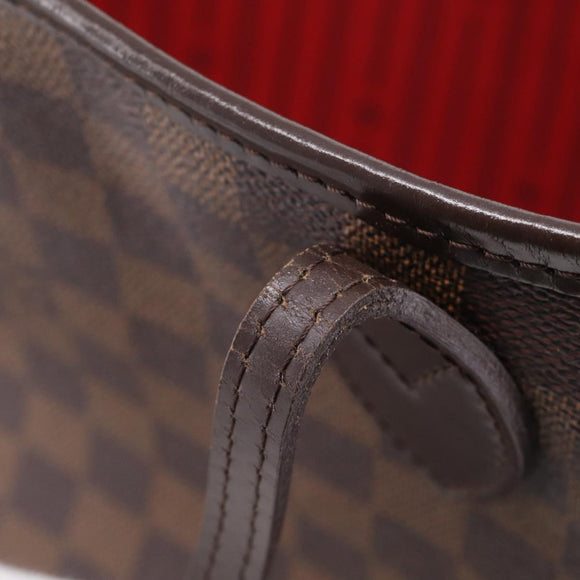 LOUIS VUITTON Damier Ebene Neverfull MM Tote Bag N51105 LV Auth 212501V