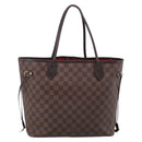 LOUIS VUITTON Damier Ebene Neverfull MM Tote Bag N51105 LV Auth 212501V-3