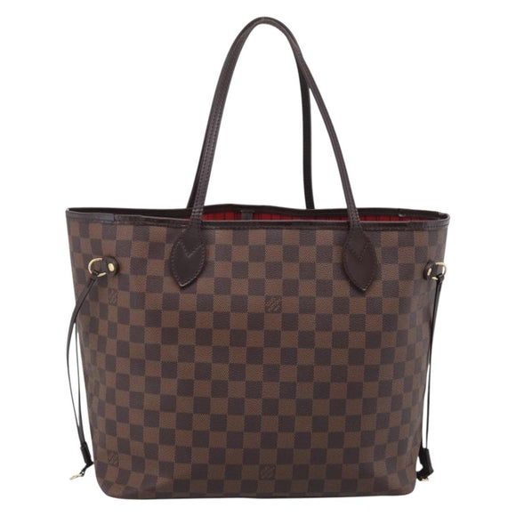 LOUIS VUITTON Damier Ebene Neverfull MM Tote Bag N51105 LV Auth 212501V