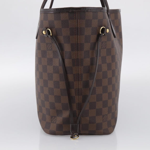 LOUIS VUITTON Damier Ebene Neverfull MM Tote Bag N51105 LV Auth 212501V