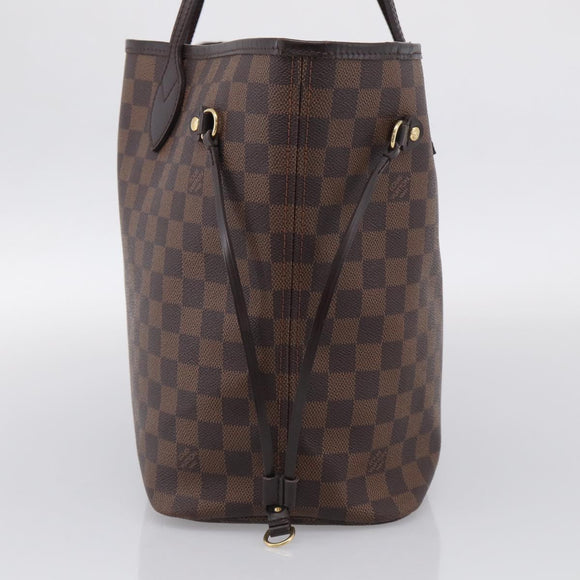 LOUIS VUITTON Damier Ebene Neverfull MM Tote Bag N51105 LV Auth 212501V