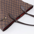 LOUIS VUITTON Damier Ebene Neverfull MM Tote Bag N51105 LV Auth 212501V-6