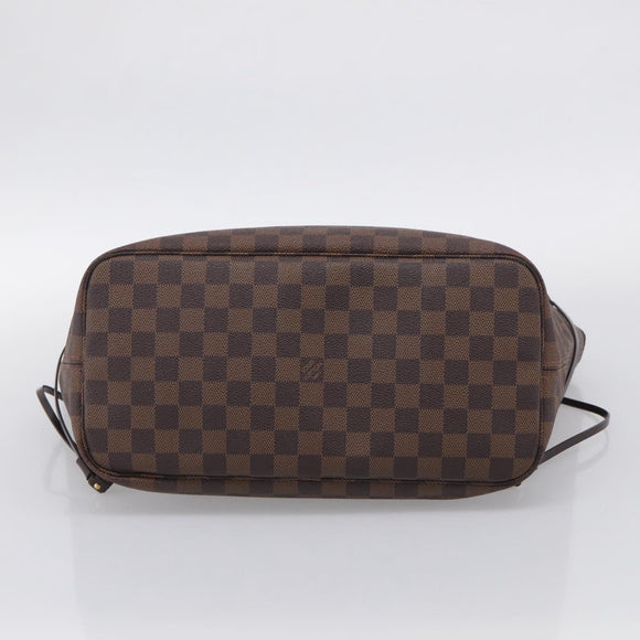 LOUIS VUITTON Damier Ebene Neverfull MM Tote Bag N51105 LV Auth 212501V