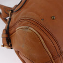Chloe Paddington Hand Bag Leather Brown Gold Silver Auth 212505A-12