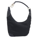 GUCCI Shoulder Bag Nylon Black Gold 001 4157 Auth 212507-1