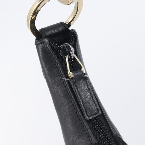 GUCCI Shoulder Bag Nylon Black Gold 001 4157 Auth 212507