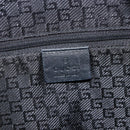 GUCCI Shoulder Bag Nylon Black Gold 001 4157 Auth 212507-16