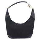 GUCCI Shoulder Bag Nylon Black Gold 001 4157 Auth 212507-3