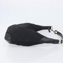 GUCCI Shoulder Bag Nylon Black Gold 001 4157 Auth 212507-4