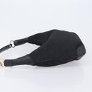 GUCCI Shoulder Bag Nylon Black Gold 001 4157 Auth 212507-5