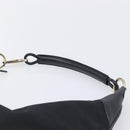 GUCCI Shoulder Bag Nylon Black Gold 001 4157 Auth 212507-8