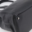 CHANEL 2.55 Executive Tote Bag Leather Black Silver CC Auth 212508SAV-11