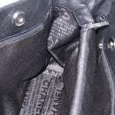 CHANEL 2.55 Executive Tote Bag Leather Black Silver CC Auth 212508SAV-16