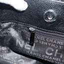 CHANEL 2.55 Executive Tote Bag Leather Black Silver CC Auth 212508SAV-18
