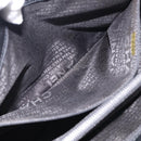 CHANEL 2.55 Executive Tote Bag Leather Black Silver CC Auth 212508SAV-19