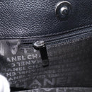 CHANEL 2.55 Executive Tote Bag Leather Black Silver CC Auth 212508SAV-24