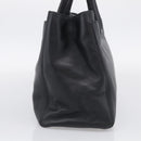 CHANEL 2.55 Executive Tote Bag Leather Black Silver CC Auth 212508SAV-4