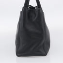 CHANEL 2.55 Executive Tote Bag Leather Black Silver CC Auth 212508SAV-5