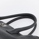 CHANEL 2.55 Executive Tote Bag Leather Black Silver CC Auth 212508SAV-8