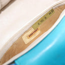 CHANEL Matelasse Vanity Shoulder Bag Lamb Skin Blue Gold CC Auth 212509-24