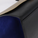 CELINE Trapeze Hand Bag Leather 2way Beige Gold Auth 212511V-12