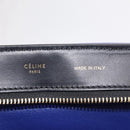 CELINE Trapeze Hand Bag Leather 2way Beige Gold Auth 212511V-22