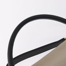 CELINE Trapeze Hand Bag Leather 2way Beige Gold Auth 212511V-8