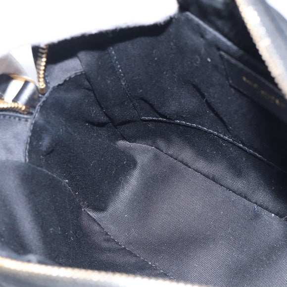 Saint Laurent Shoulder Bag Leather Black Gold Auth 212513SAM