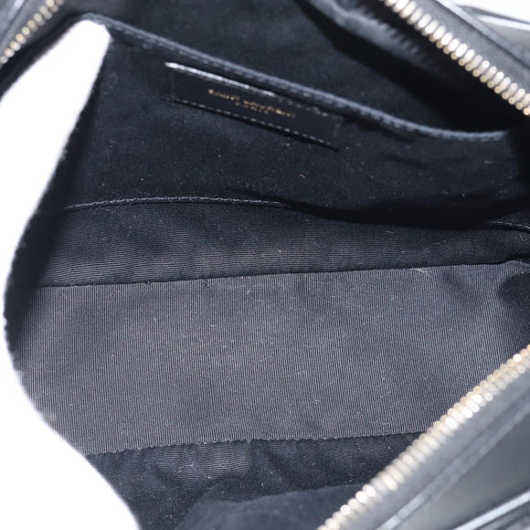 Saint Laurent Shoulder Bag Leather Black Gold Auth 212513SAM