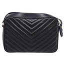 Saint Laurent Shoulder Bag Leather Black Gold Auth 212513SAM-3